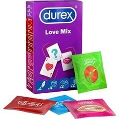 Kondoomide komplekt Durex LOVE MIX, 12 tk. hind ja info | Kondoomid | kaup24.ee