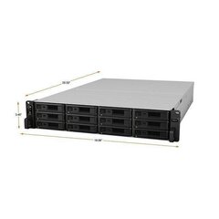 Сетевое системное хранилище данных Synology RS3621XS+            Чёрный цена и информация | Жёсткие диски (SSD, HDD) | kaup24.ee
