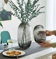 Стеклянная ваза, 20 x 14 см цена и информация | Вазы | kaup24.ee