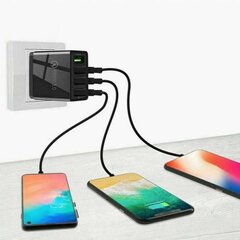 Зарядное устройство 4x USB для быстрой зарядки 3.0 Quick Charge цена и информация | Зарядные устройства для телефонов | kaup24.ee