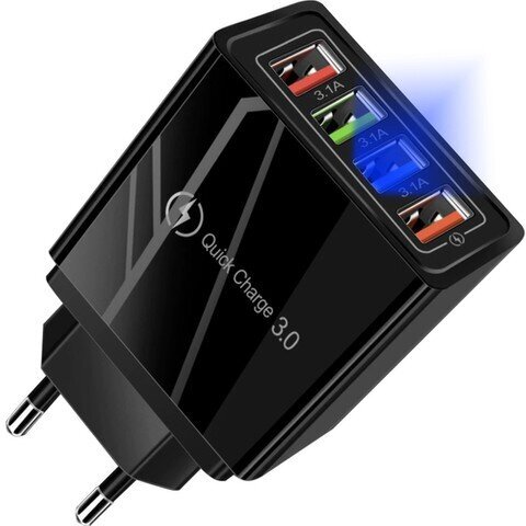 Izoxis Quick Charge 4xUSB hind ja info | Mobiiltelefonide laadijad | kaup24.ee