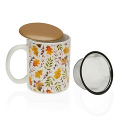 Чашка с заварочным фильтром Versa Lili, керамика цена и информация | Стаканы, фужеры, кувшины | kaup24.ee