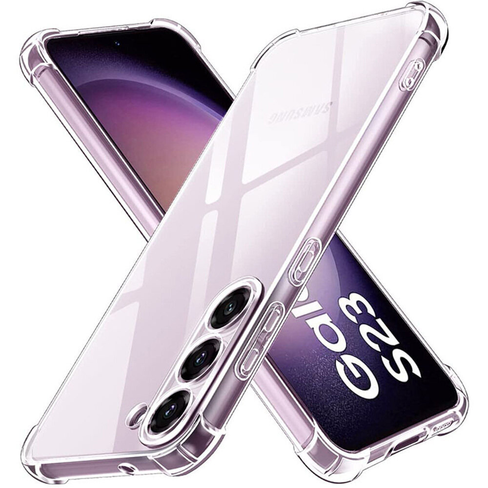 Antishock 1,5mm - Samsung Galaxy S23 Plus, läbipaistev hind ja info | Telefoni kaaned, ümbrised | kaup24.ee