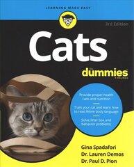 Cats For Dummies, 3rd Edition hind ja info | Tervislik eluviis ja toitumine | kaup24.ee