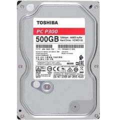 Toshiba P300 DT01ACA050 / 500 GB / 3.5" / Red hind ja info | Sisemised kõvakettad (HDD, SSD, Hybrid) | kaup24.ee