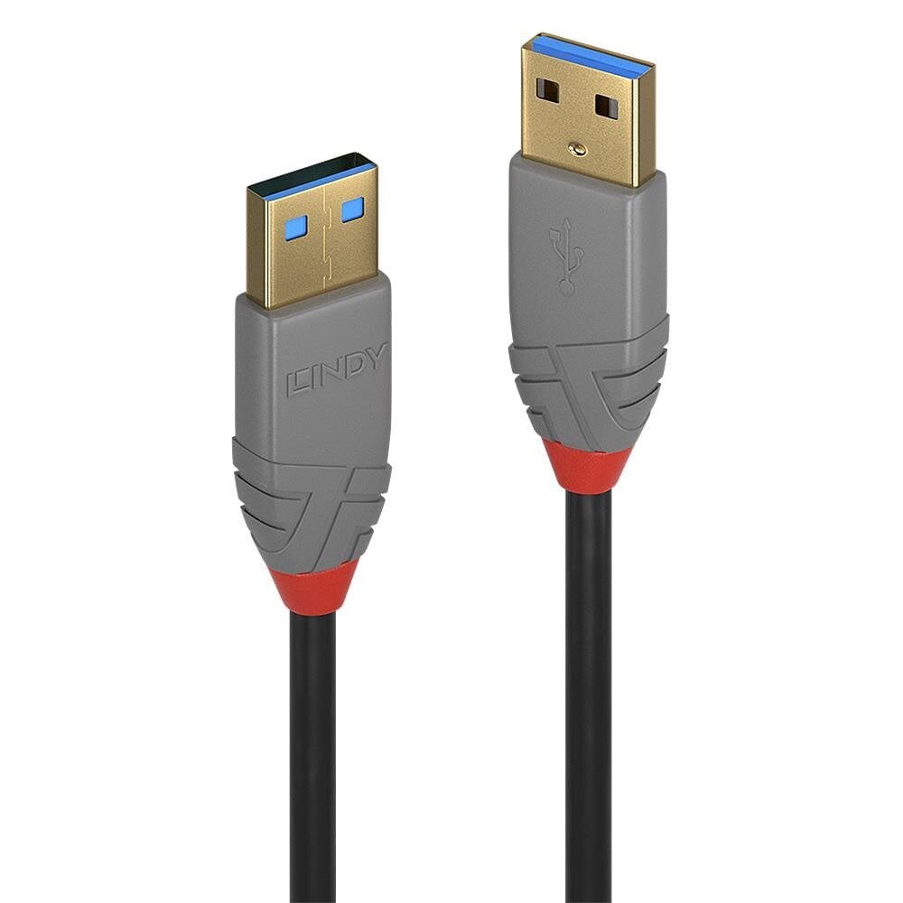 KAABEL USB3.2 TÜÜP A 1M/ANTHRA 36751 LINDY hind ja info | Mobiiltelefonide kaablid | kaup24.ee