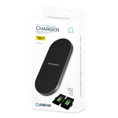 Platinet wireless charger 2x10W PWCDB цена и информация | Зарядные устройства для телефонов | kaup24.ee