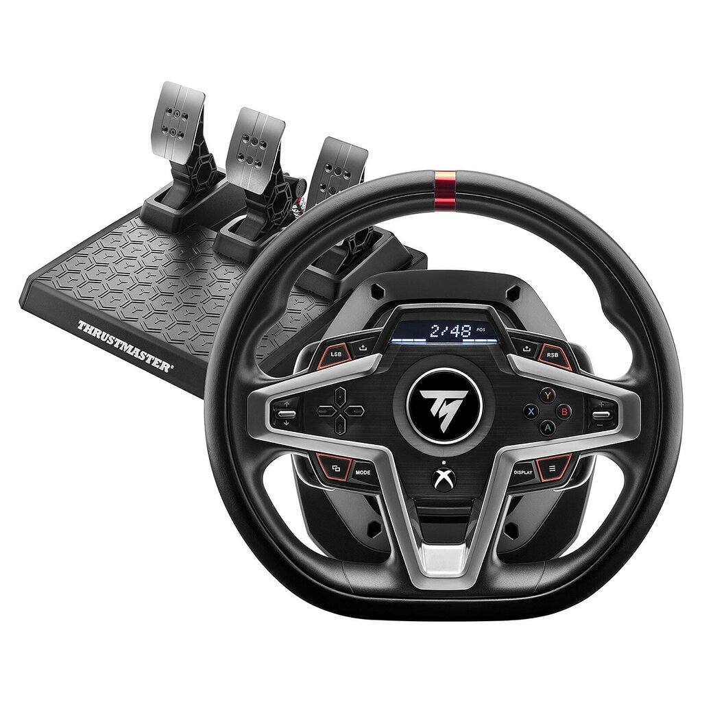 Rool Thrustmaster T248 Xbox One Must, Hõbedaga Kaetud PC hind ja info | Mänguroolid | kaup24.ee