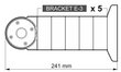 LIIKUMISANDURI MODULAARSE KRONSTEINI DISTANTSDETAIL BRACKET-E-3-GY SATEL hind ja info | Valvesüsteemid, kontrollerid | kaup24.ee