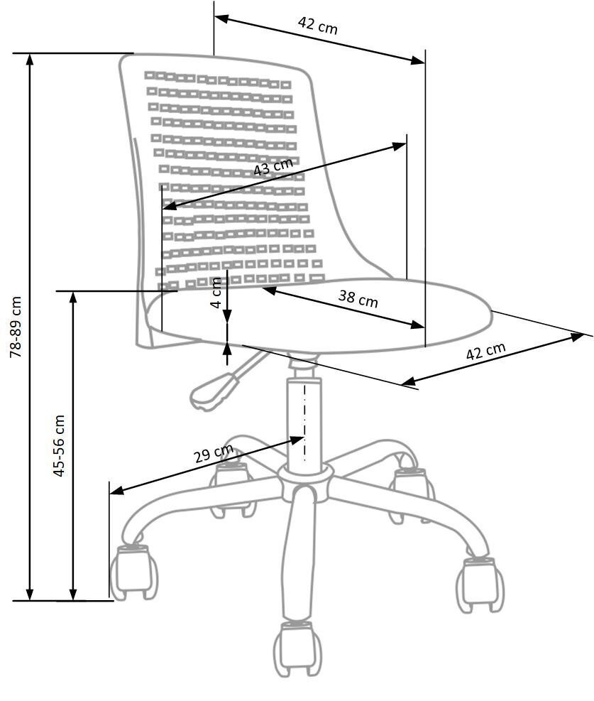 Kontoritool Pure, hall hind ja info | Kontoritoolid | kaup24.ee