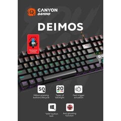 Canyon Deimos GK-4, US цена и информация | Клавиатуры | kaup24.ee