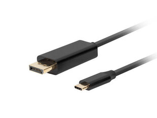 Адаптер USB C—DisplayPort Lanberg CA-CMDP-10CU-0005-BK Чёрный 500 cm цена и информация | Кабели и провода | kaup24.ee