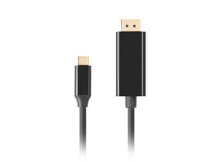 USB C-DisplayPort Adapter Lanberg CA-CMDP-10CU-0005-BK Must 500 cm цена и информация | Кабели и провода | kaup24.ee