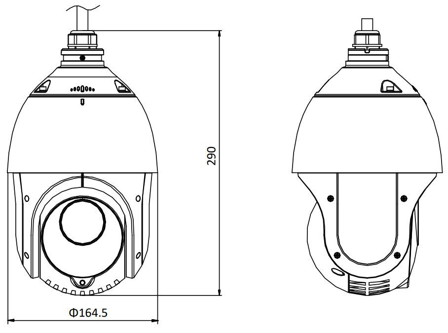 KIIRE IP-KUPPELKAAMERA VÄLISTINGIMUSTESSE DS-2DE4425IW-DE(T5) ACUSENSE 3.7 Mpx 4.8 ... 120 mm Hikvision цена и информация | Valvekaamerad | kaup24.ee