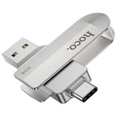 USB флеш-накопитель HOCO UD10 Wise, USB 3.0/Type-C, 16GB, серебристый цена и информация | USB накопители | kaup24.ee