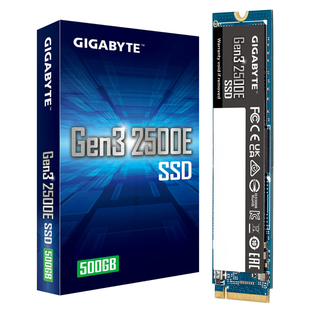 Kõvaketas Gigabyte Gen3 2500E SSD 500 GB hind ja info | Välised kõvakettad (SSD, HDD) | kaup24.ee