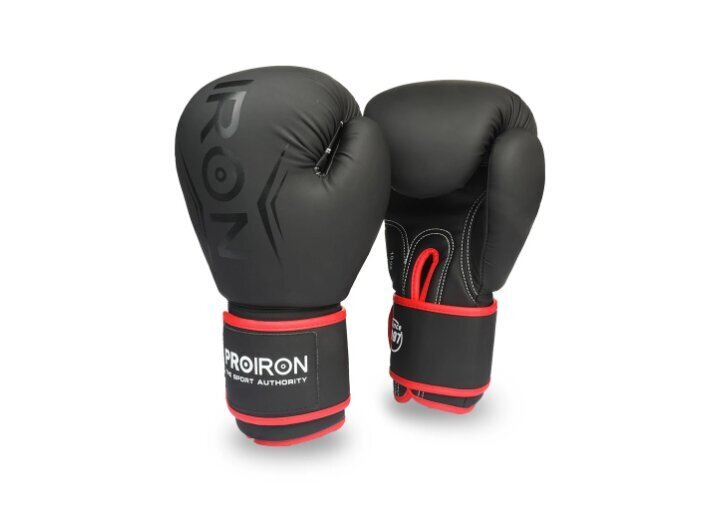 Bokso pirštinės Proiron Gloves 8 OZ Black hind ja info | Poksivarustus | kaup24.ee