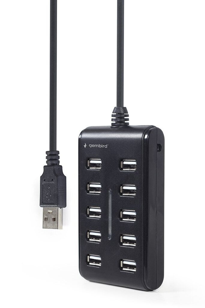 Gembird UHB-U2P10P-01, USB 2.0 цена и информация | USB jagajad, adapterid | kaup24.ee