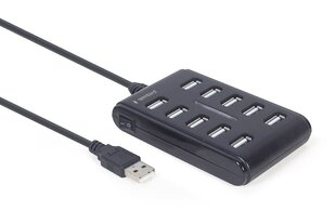 Gembird UHB-U2P10P-01, USB 2.0 цена и информация | Адаптеры и USB-hub | kaup24.ee