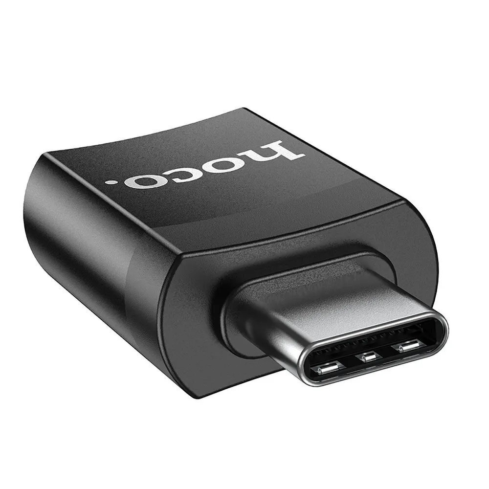 HOCO UA17 USB-C|USB-A OTG Adaptér , MUST hind ja info | USB jagajad, adapterid | kaup24.ee