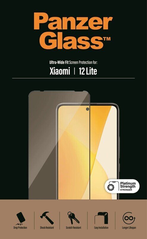 Apsauginis stiklas PanzerGlass skirtas Xiaomi 12 Lite цена и информация | Ekraani kaitsekiled | kaup24.ee