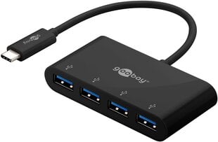 Adapter Goobay 61073 USB-C / USB-A цена и информация | Адаптеры и USB-hub | kaup24.ee