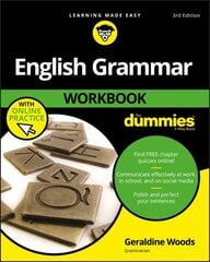 English Grammar Workbook For Dummies, 3rd Edition with Online Practice 3rd Edition hind ja info | Võõrkeele õppematerjalid | kaup24.ee