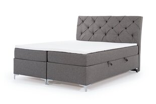 Континентальная кровать Misha, 140x200 см, серая цена и информация | Кровати | kaup24.ee