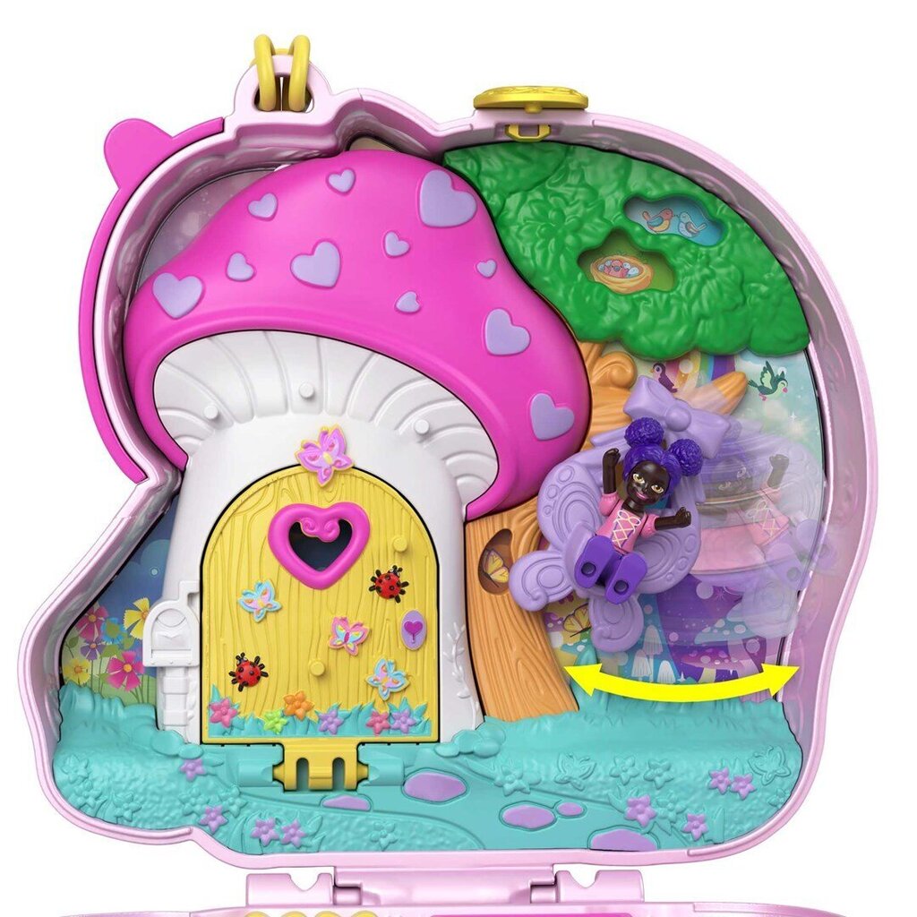 Nukkude komplekt koos tarvikutega Polly Pocket Unicorn Forest Compact hind ja info | Tüdrukute mänguasjad | kaup24.ee