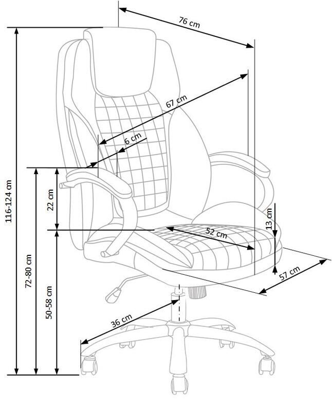 Kontoritool King, must hind ja info | Kontoritoolid | kaup24.ee