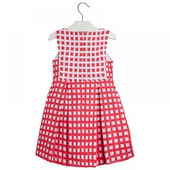 Tüdrukute varrukateta kleit Mayoral, punane, ruuduline hind ja info | Tüdrukute kleidid | kaup24.ee