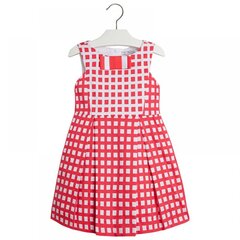 Красное клетчатое платье Mayoral без рукавов цена и информация | Платья для девочек | kaup24.ee