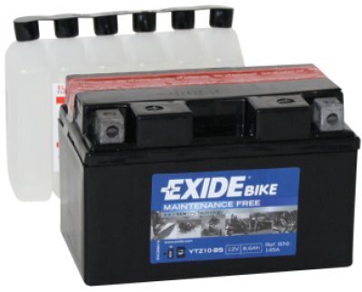 Exide motoaku 12V 8,6Ah YTZ10-BS AGM 150x87x93+- цена и информация | Akud | kaup24.ee