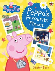 Peppa Pig: Peppa's Favourite Places: Sticker Scenes Book цена и информация | Книги для малышей | kaup24.ee