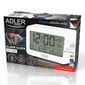 Kell äratuskella ja termomeetriga Adler AD 1196W цена и информация | Raadiod ja äratuskellad | kaup24.ee