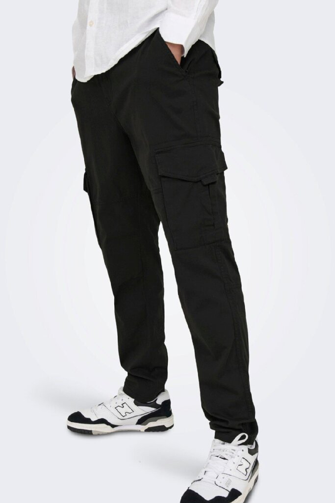 Meeste riidest püksid Only & Sons 22025431BLACK-30/32 hind ja info | Meeste püksid | kaup24.ee