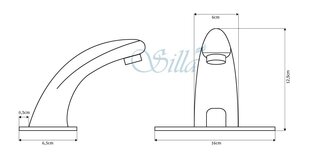 Silla Красивый латунный смеситель для умывальника S-1018 цена и информация | Смесители | kaup24.ee