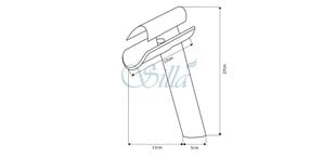 Silla Красивый латунный смеситель для умывальника S-1029 цена и информация | Смесители | kaup24.ee