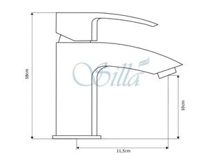 Silla Красивый латунный смеситель для умывальника S-1037 цена и информация | Смесители | kaup24.ee