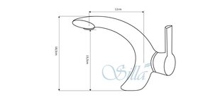 Silla Красивый латунный смеситель для умывальника S-1045 цена и информация | Смесители | kaup24.ee