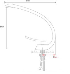 Silla Красивый латунный смеситель для умывальника S-1080 цена и информация | Смесители | kaup24.ee