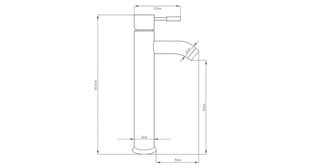 Silla Красивый латунный смеситель для умывальника S-2003GD цена и информация | Смесители | kaup24.ee