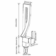 Silla Красивый латунный смеситель для умывальника S-1074B цена и информация | Смесители | kaup24.ee