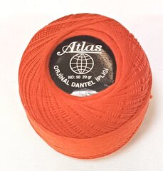 Нитки для вязания Atlas, цвет красный 0079A цена и информация | Принадлежности для вязания | kaup24.ee