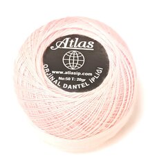 Heegelniit Atlas, värvus roosa 0080A hind ja info | Kudumistarvikud | kaup24.ee
