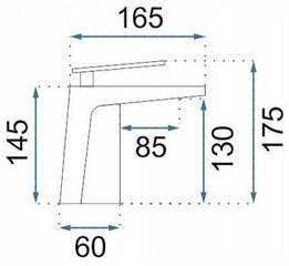 Valamusegisti S-1085 Premium, Chrome hind ja info | Vannitoa segistid | kaup24.ee