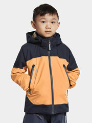 Детская куртка Didriksons весна-осень ASH, оранжевая/темно-синяя цена и информация | Куртки для мальчиков | kaup24.ee