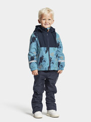Детская куртка Didriksons весна-осень STORMHATT, синяя с рисунком цена и информация | Куртки для мальчиков | kaup24.ee