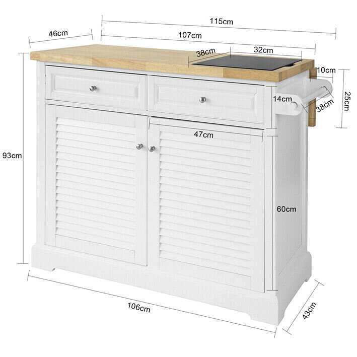 Köögikapp SoBuy® FKW84-WN, valge hind ja info | Köögikapid | kaup24.ee