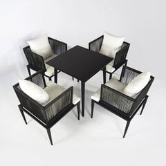 Aiamööbli komplekt "Comfort Plus-4Black" цена и информация | Комплекты уличной мебели | kaup24.ee